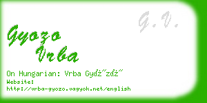 gyozo vrba business card